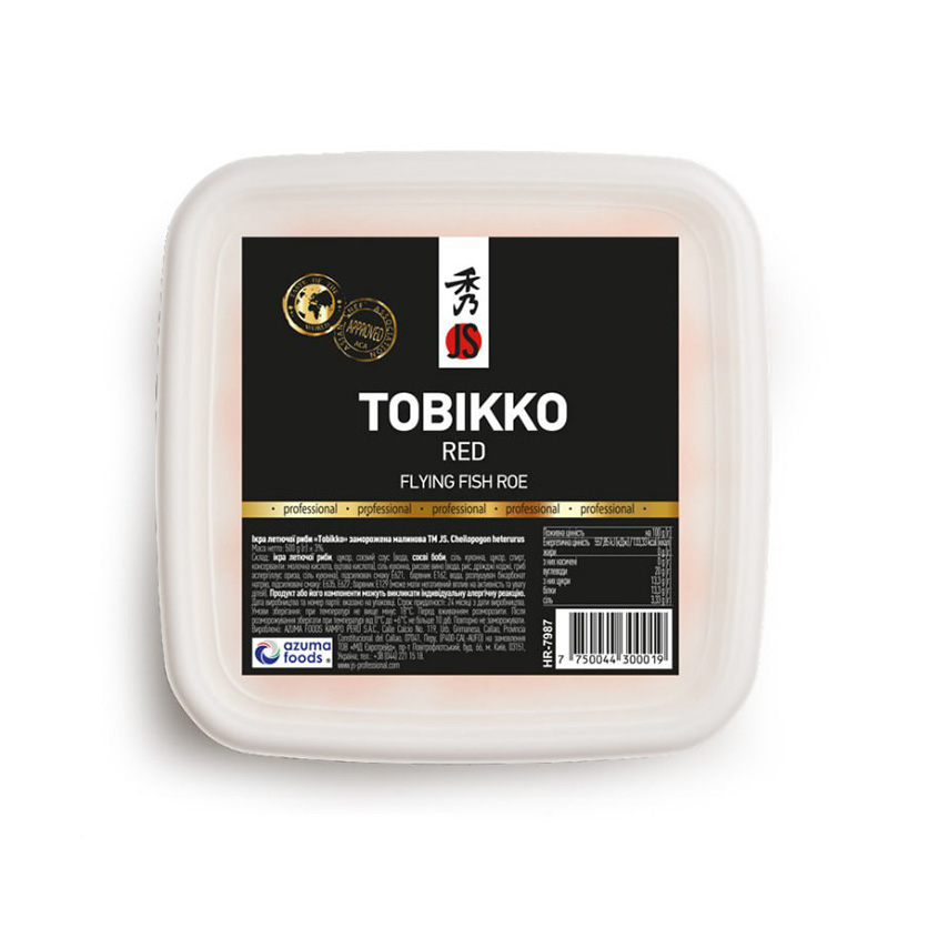 Flying fish roe "Tobikko" red frozen 500 g